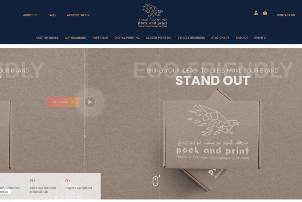 packandprint.qa - website , digital marketing - brand strategy